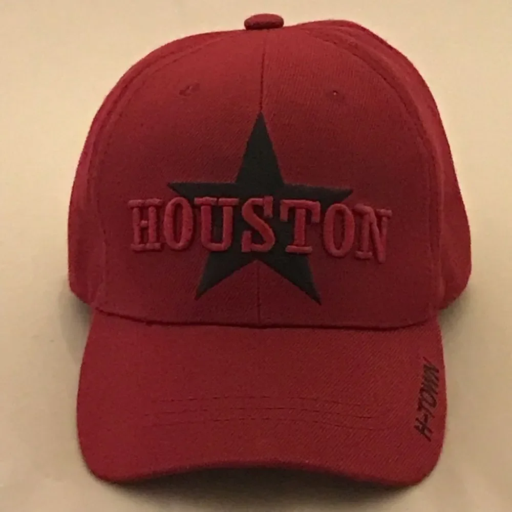 Big Bear Headwear Houston TX Red Star Baseball Hat